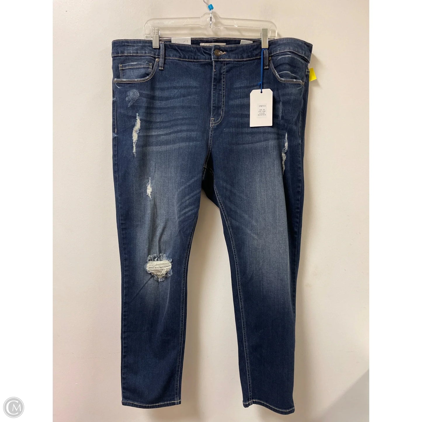 Jeans Skinny By Eunina In Blue Denim, Size: 22