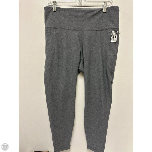 Athletic Leggings By Old Navy In Grey, Size: Xl