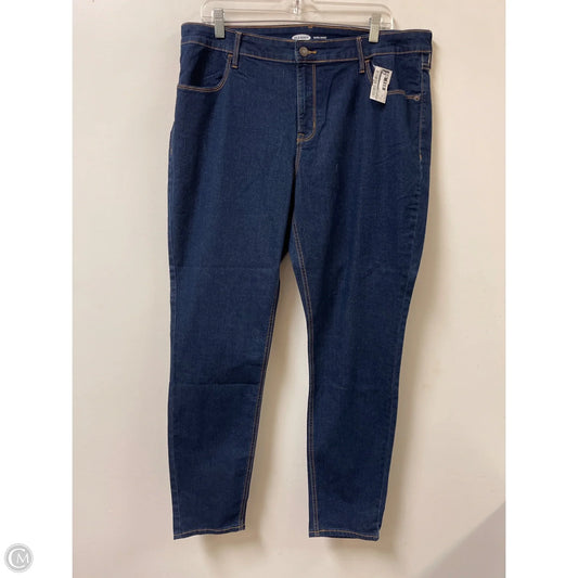 Jeans Skinny By Old Navy In Blue Denim, Size: 16