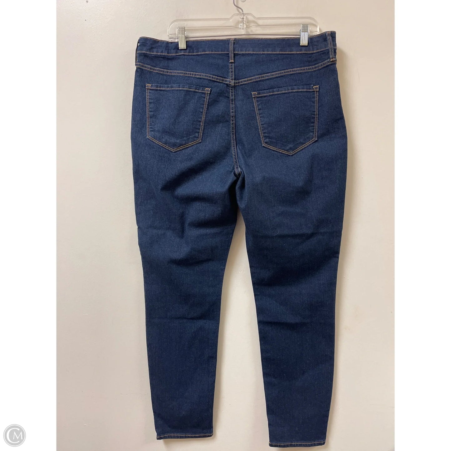 Jeans Skinny By Old Navy In Blue Denim, Size: 16
