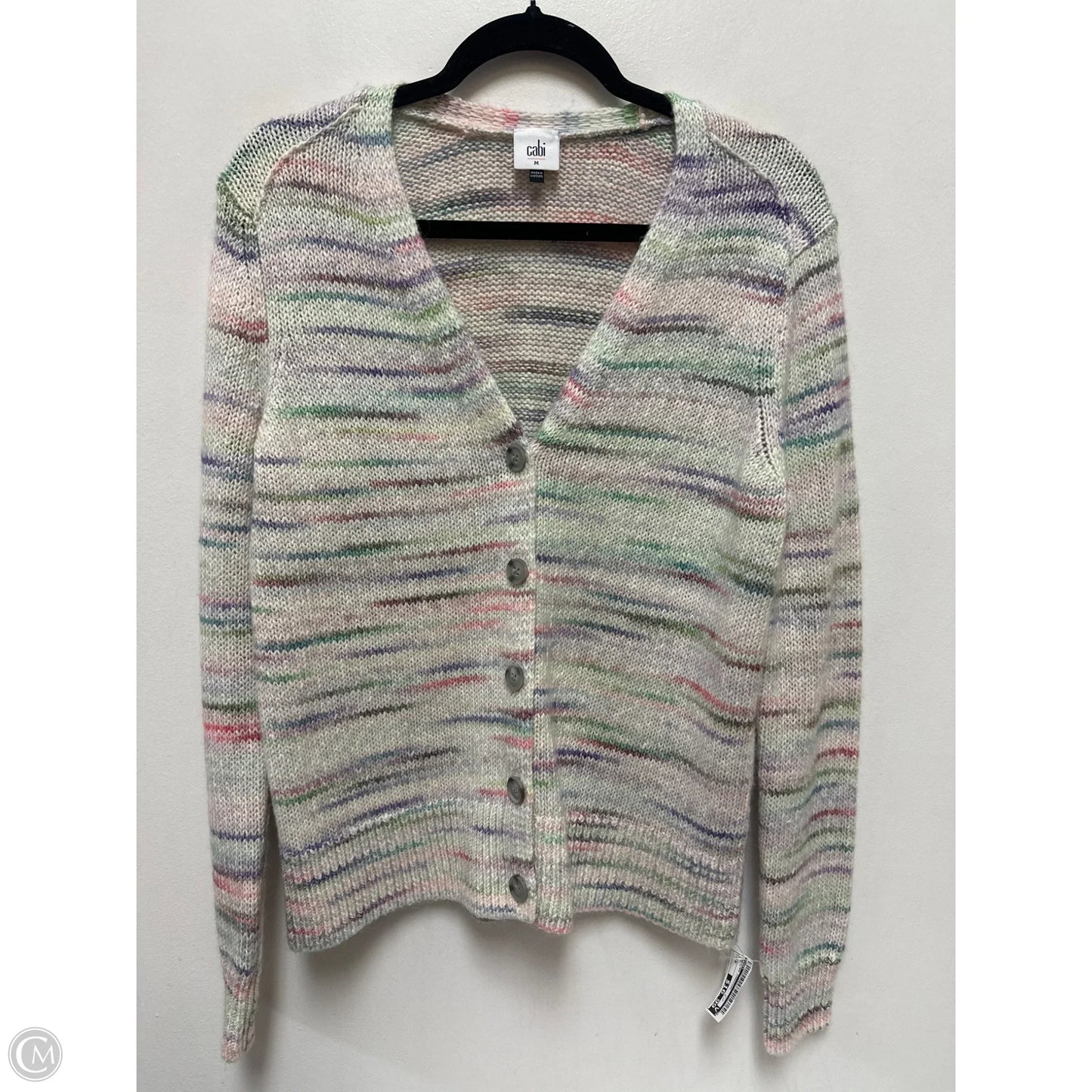 Sweater Cardigan By Cabi In Multi-colored, Size: M