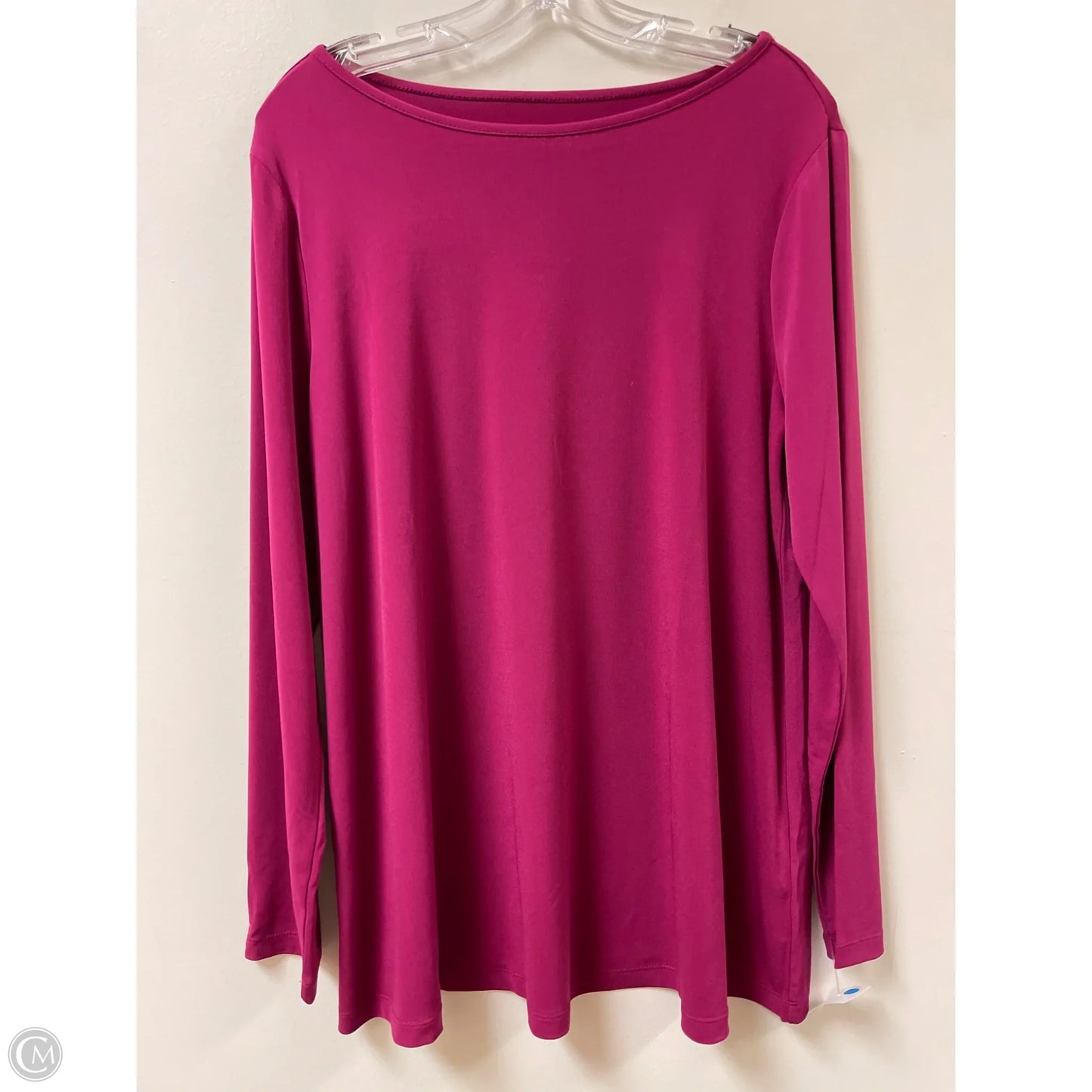 Top Long Sleeve By Susan Graver In Purple, Size: L