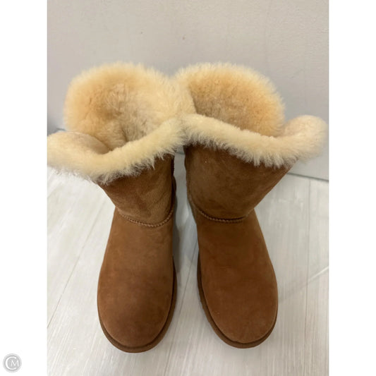 Boots Designer By Ugg In Brown, Size: 8