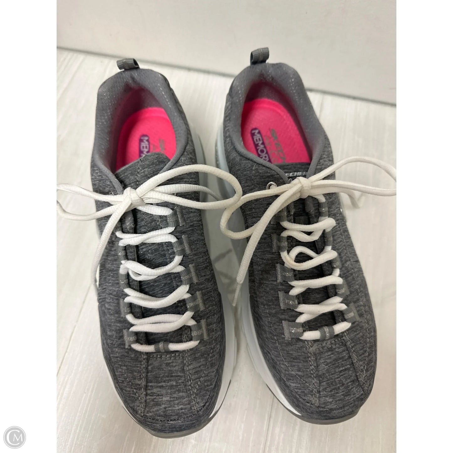 Shoes Athletic By Skechers In Grey, Size: 8