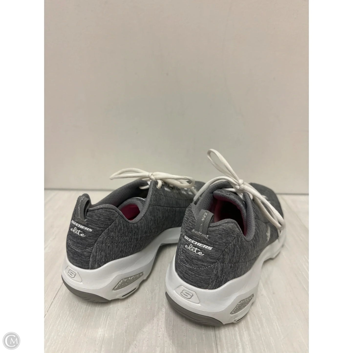 Shoes Athletic By Skechers In Grey, Size: 8