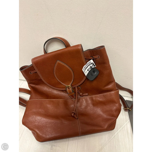 Backpack Leather By Fossil, Size: Medium