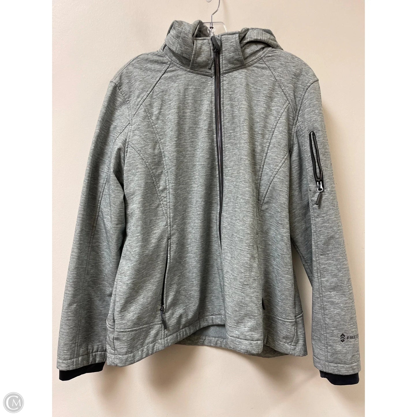 Jacket Faux Fur & Sherpa By Free Country In Blue, Size: Xl