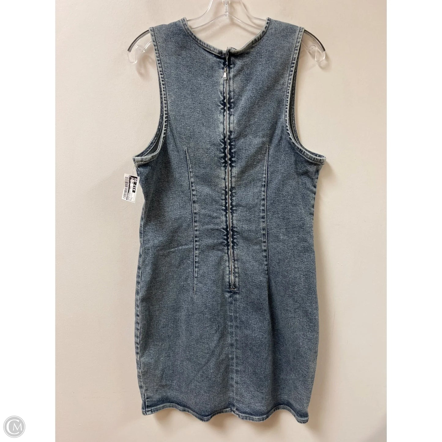 Dress Casual Midi By Express In Blue Denim, Size: L
