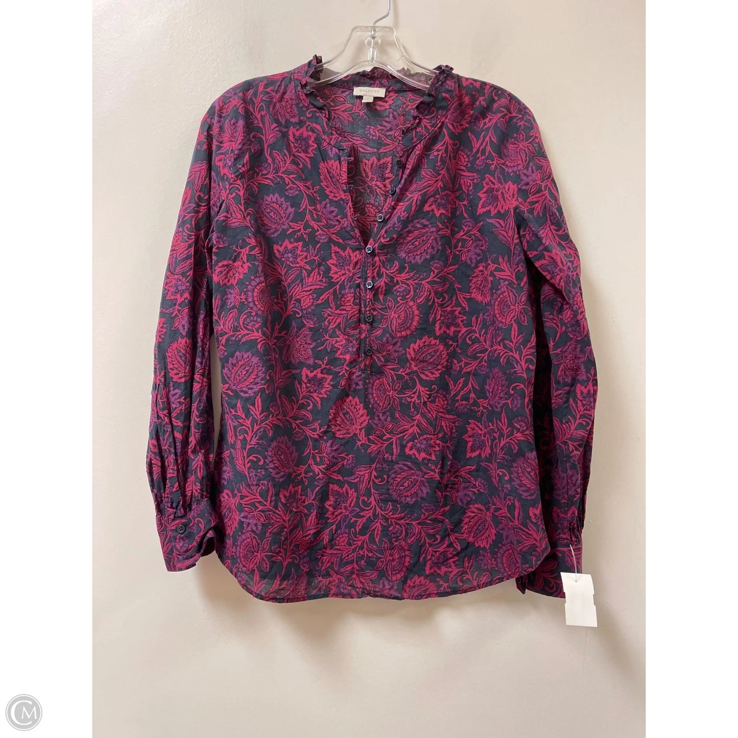 Top Long Sleeve By Talbots In Purple, Size: S