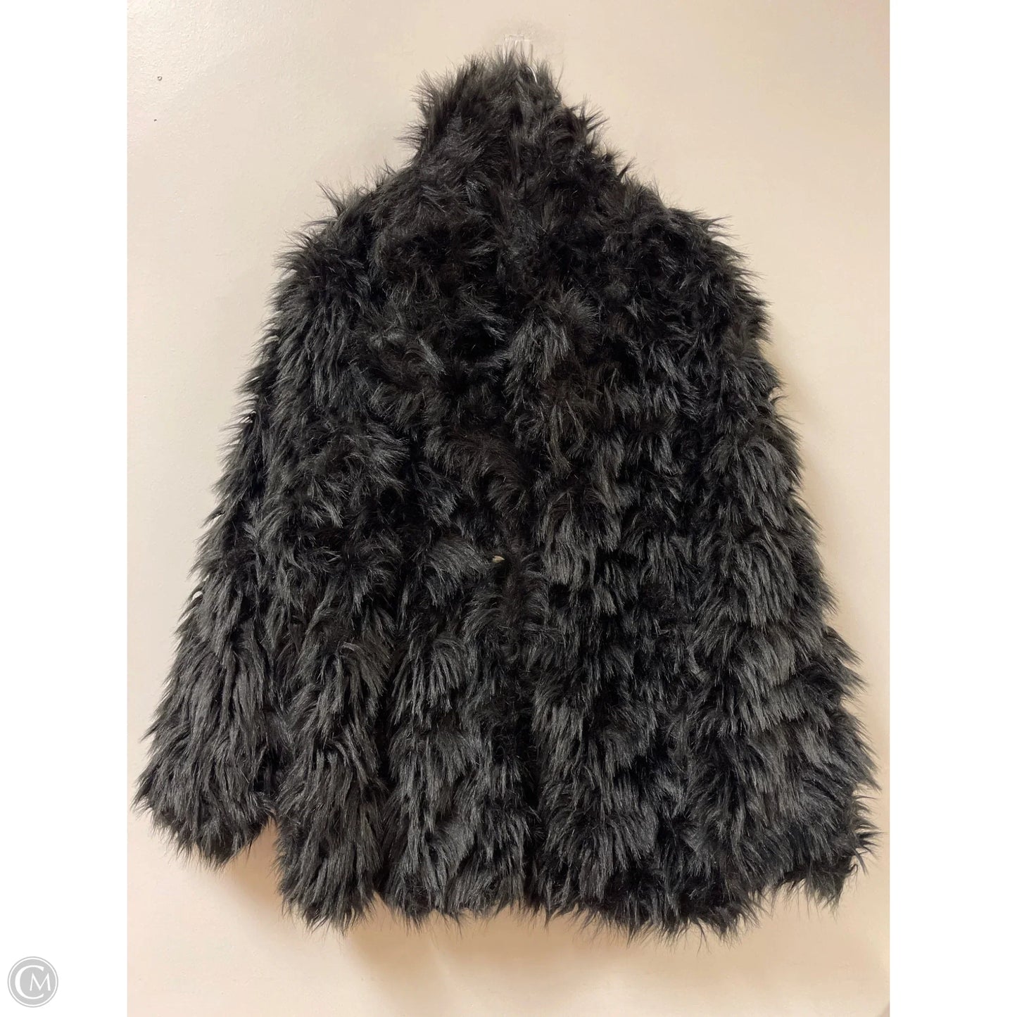 Coat Faux Fur & Sherpa By Vince Camuto In Black, Size: L