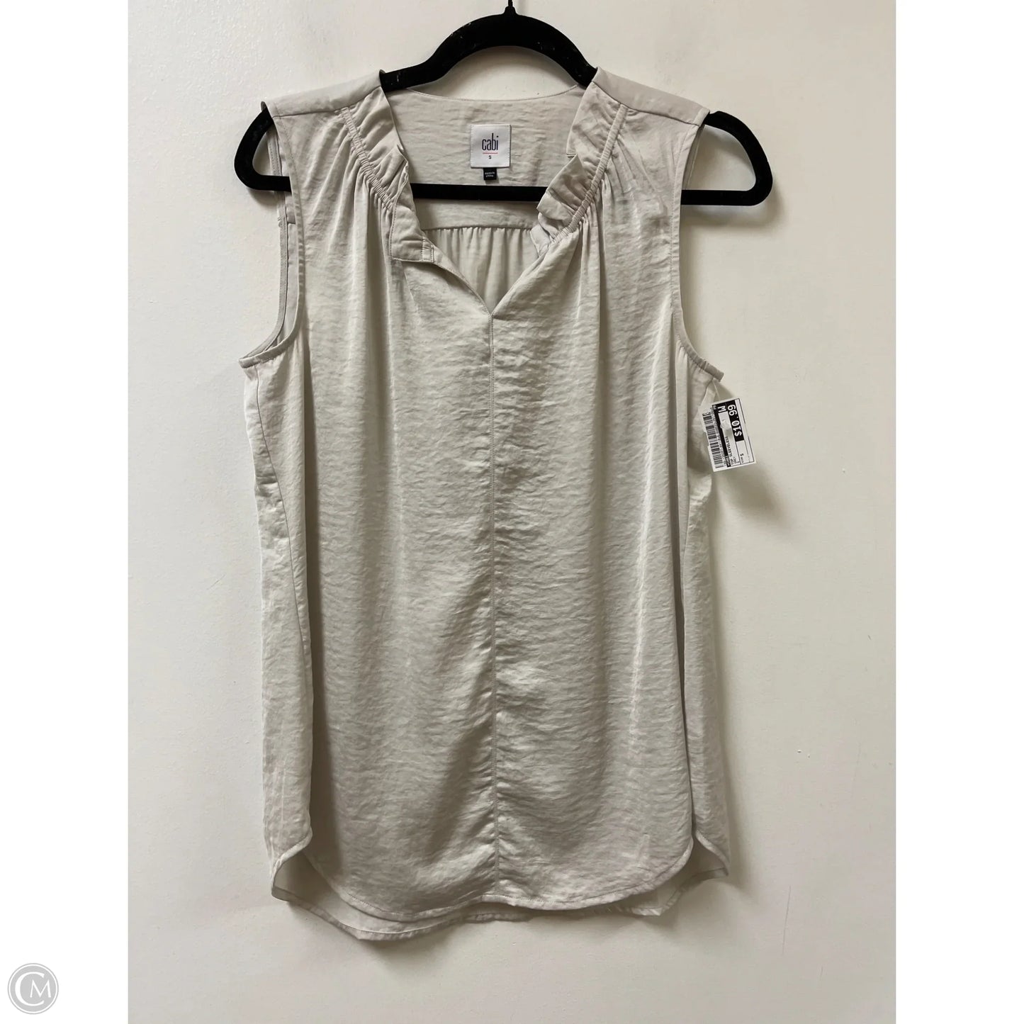 Top Sleeveless By Cabi In Grey, Size: S