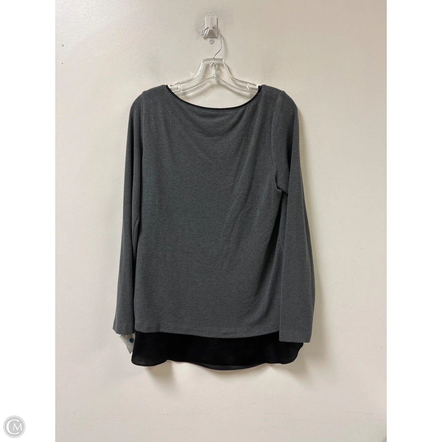 Top Long Sleeve By White House Black Market In Grey, Size: M