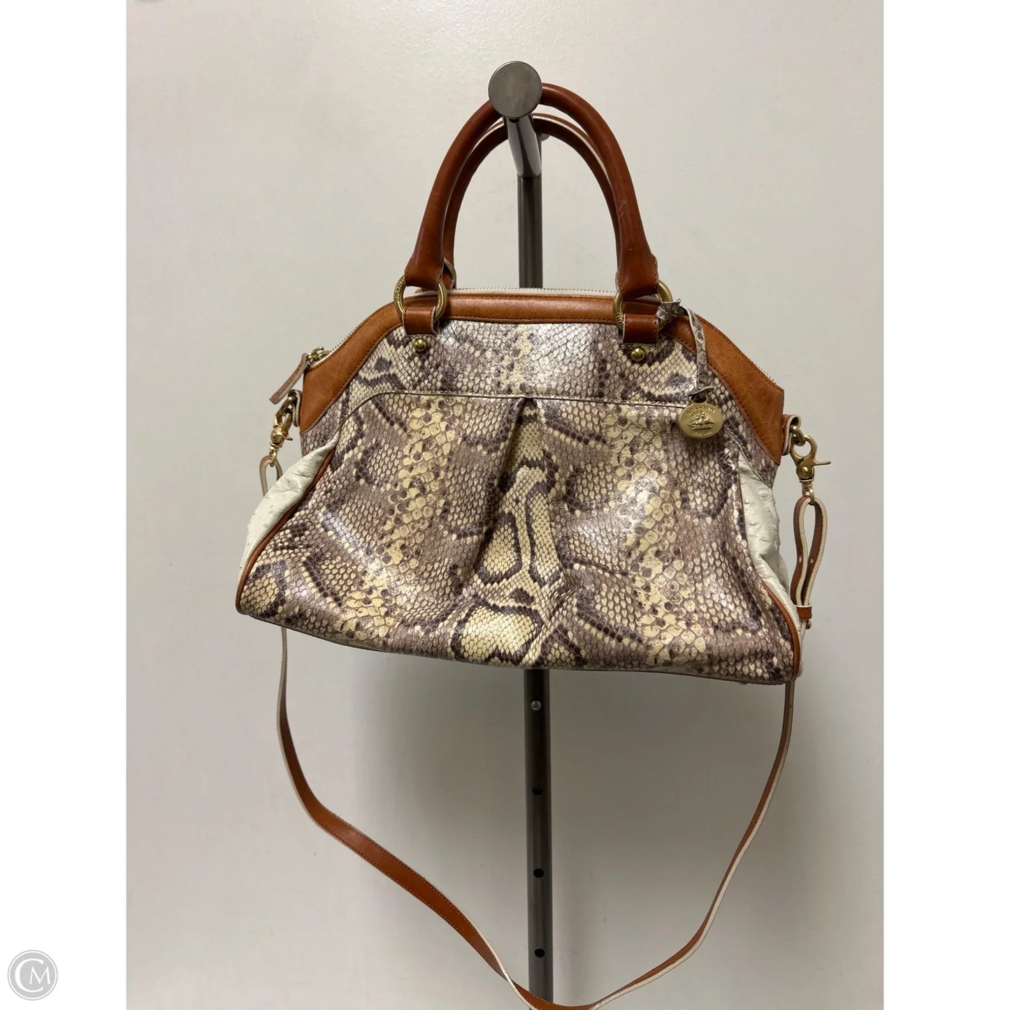 Handbag Designer By Brahmin, Size: Large