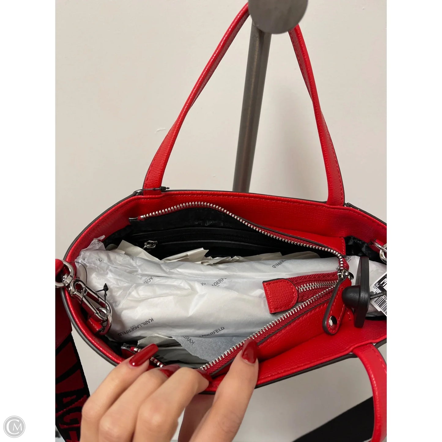 Handbag Designer By Karl Lagerfeld, Size: Medium