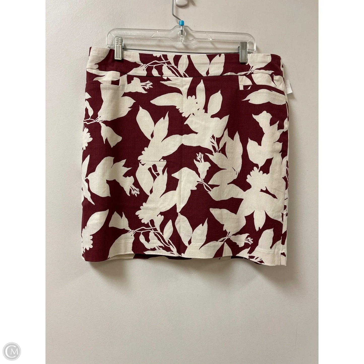 Skort By Chicos In Red & White, Size: 14