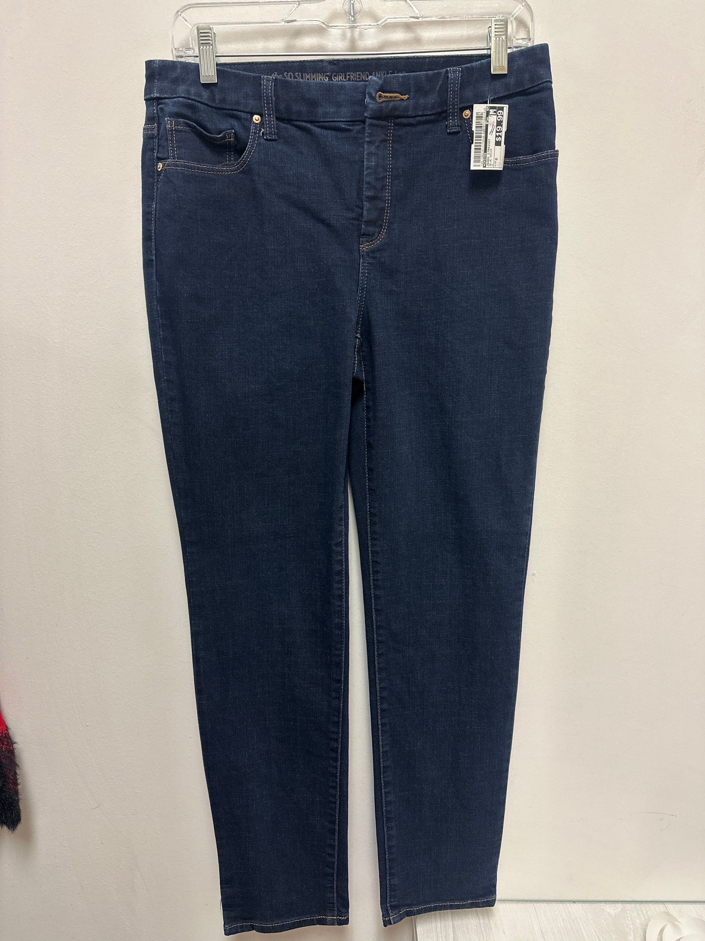 Jeans Straight By Chicos In Blue Denim, Size: 0