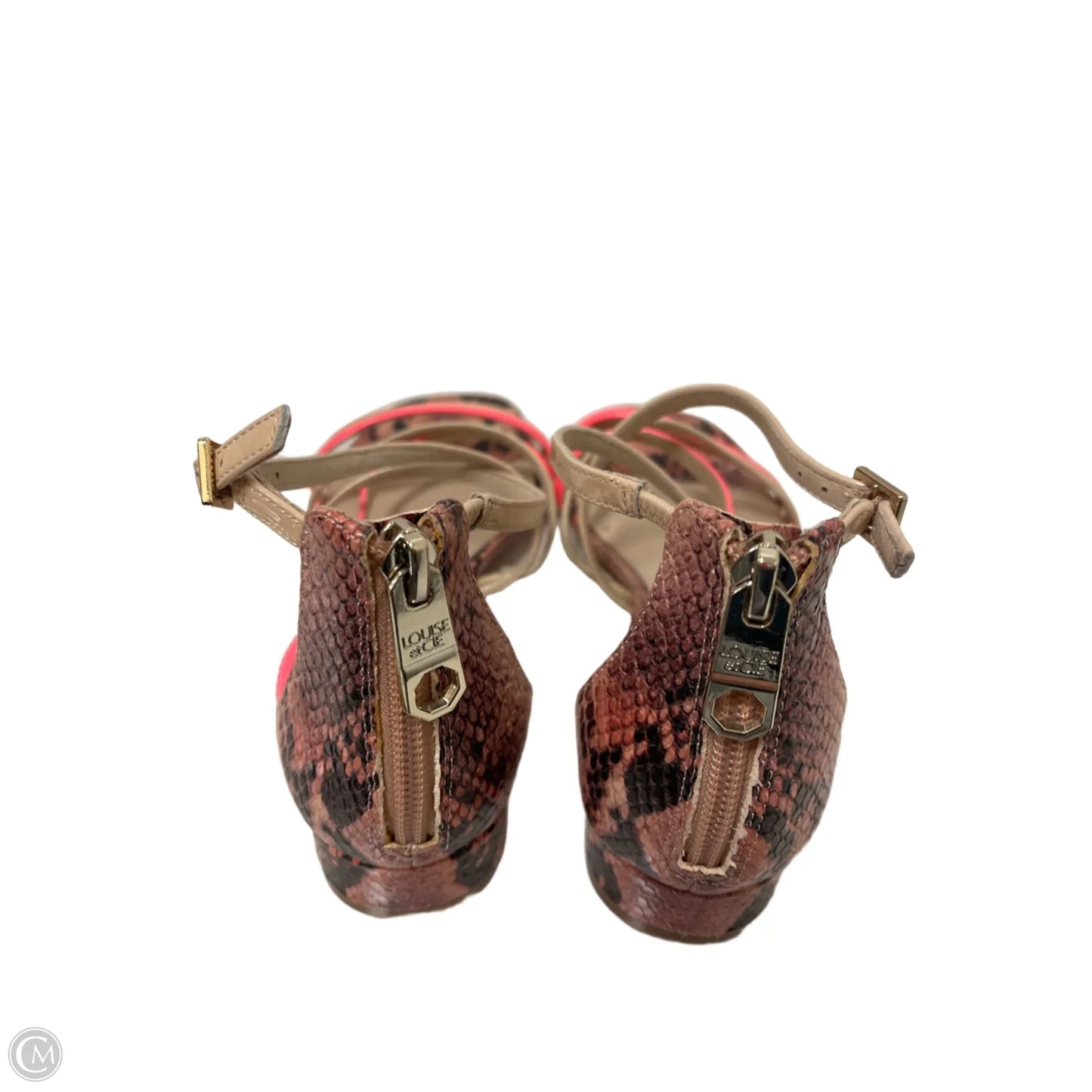 Sandals Flats By Louise Et Cie In Snakeskin Print, Size: 7.5