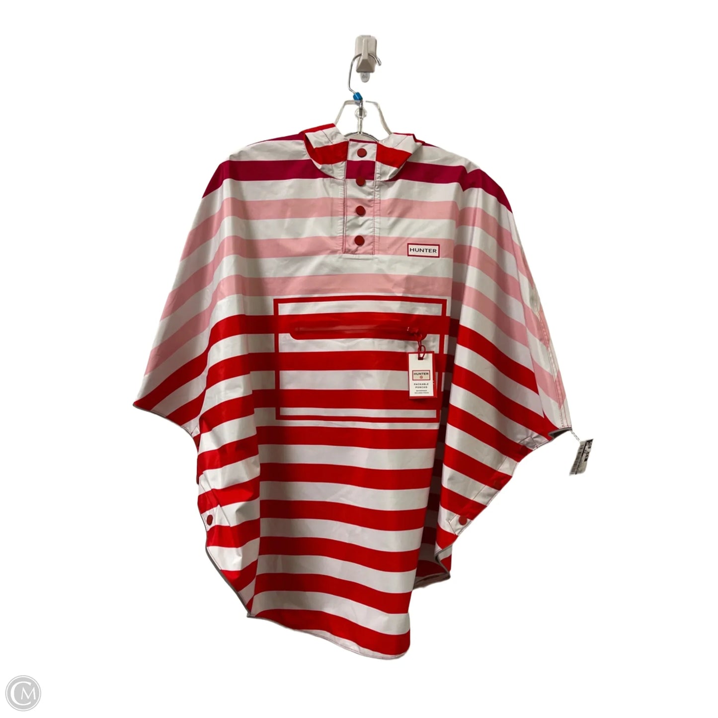 Coat Raincoat By Target-designer In Red & White, Size: L