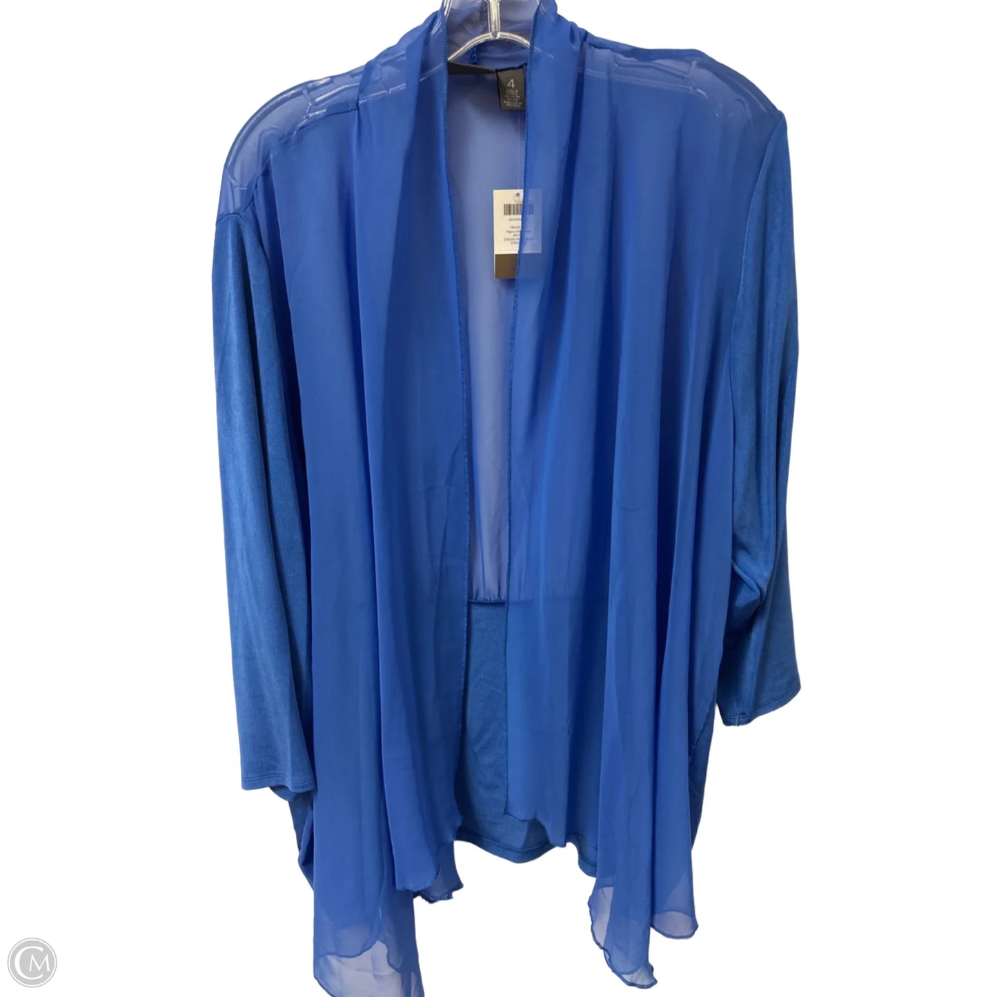 Cardigan By Chicos In Blue, Size: 2x