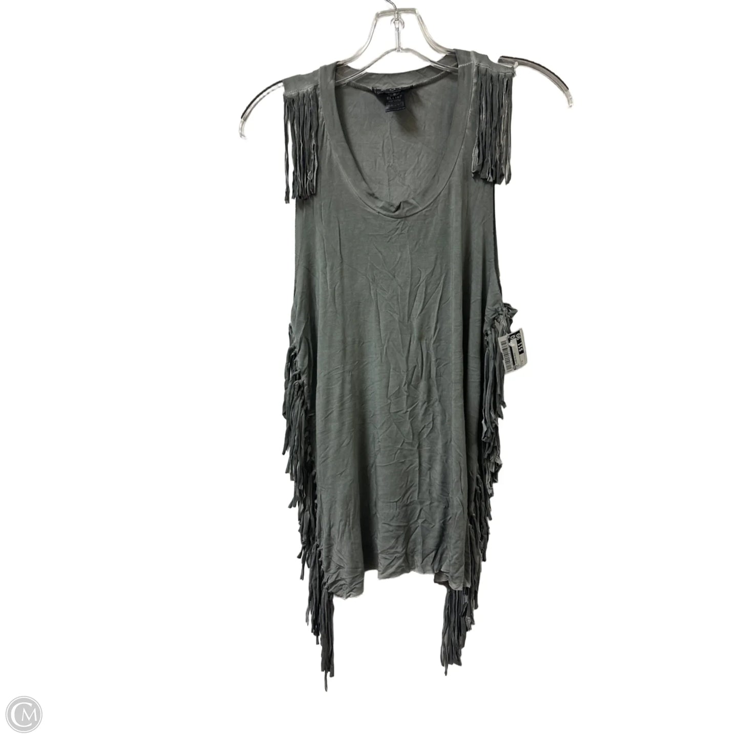 Top Sleeveless By Pol In Grey, Size: S