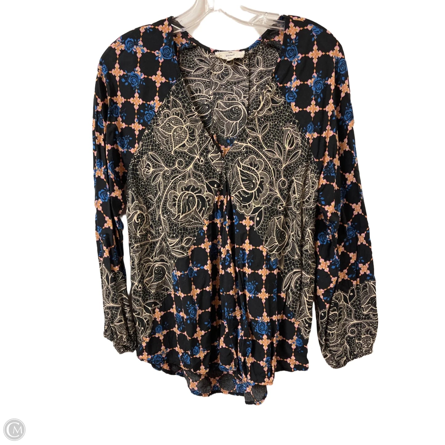Top Long Sleeve By Entro In Multi-colored, Size: S