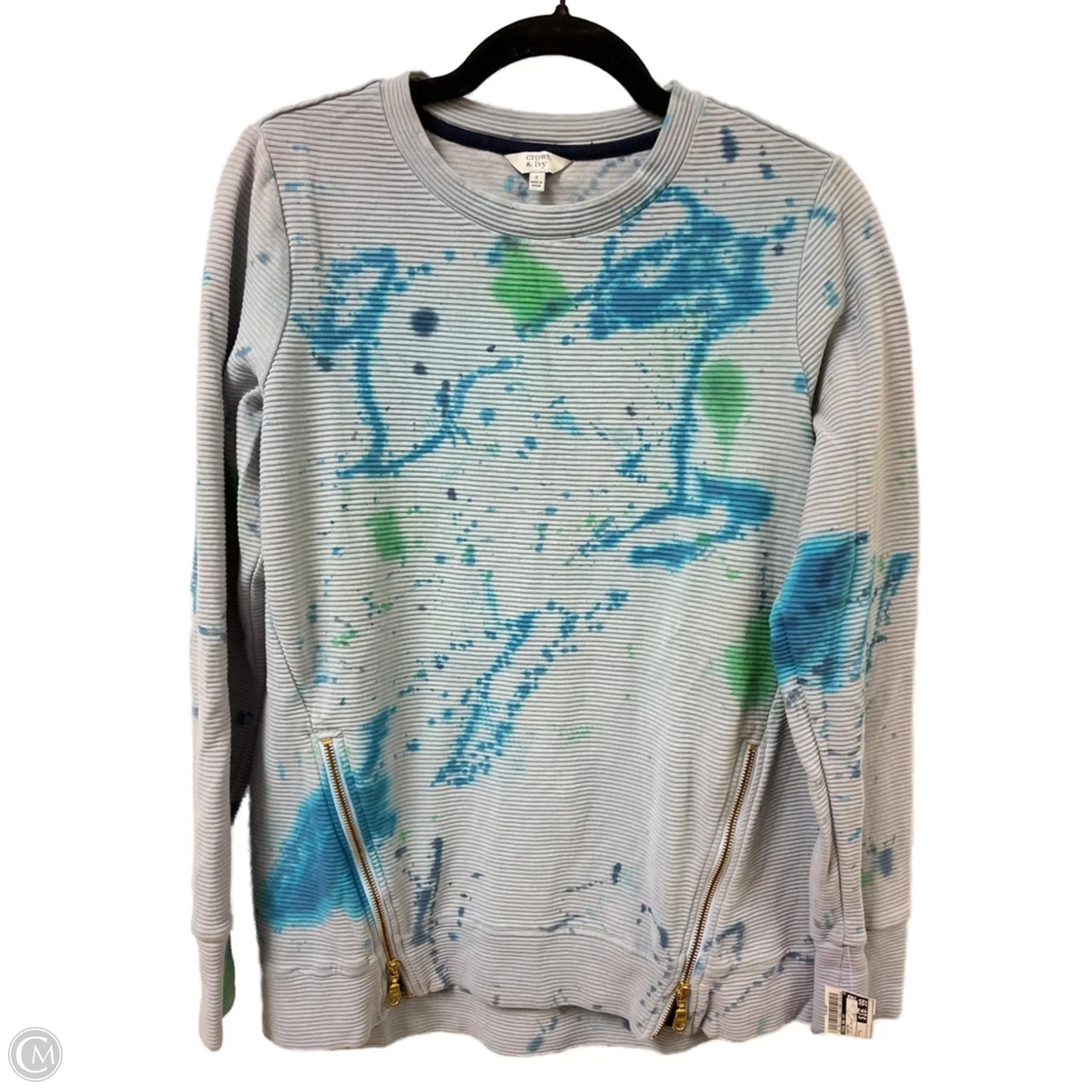 Sweater By Crown And Ivy In Tie Dye Print, Size: S