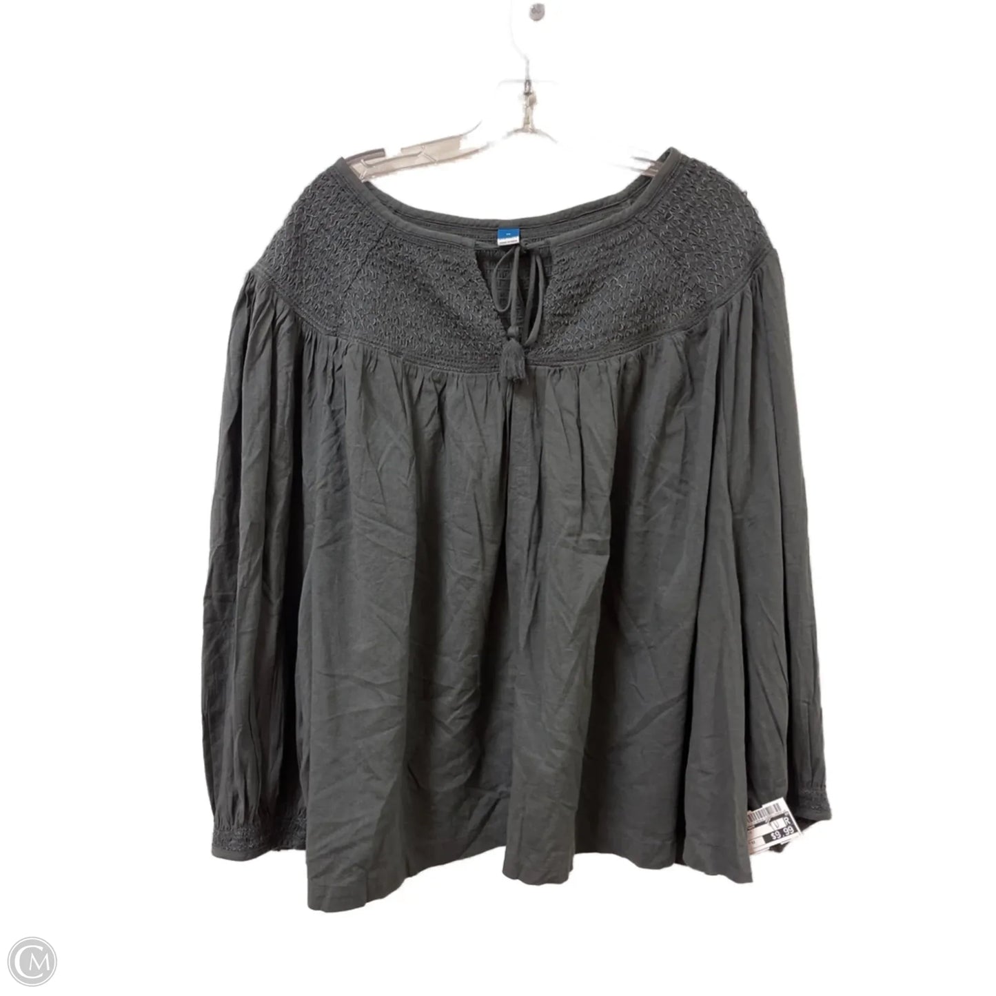 Top Long Sleeve By Old Navy In Grey, Size: 4x
