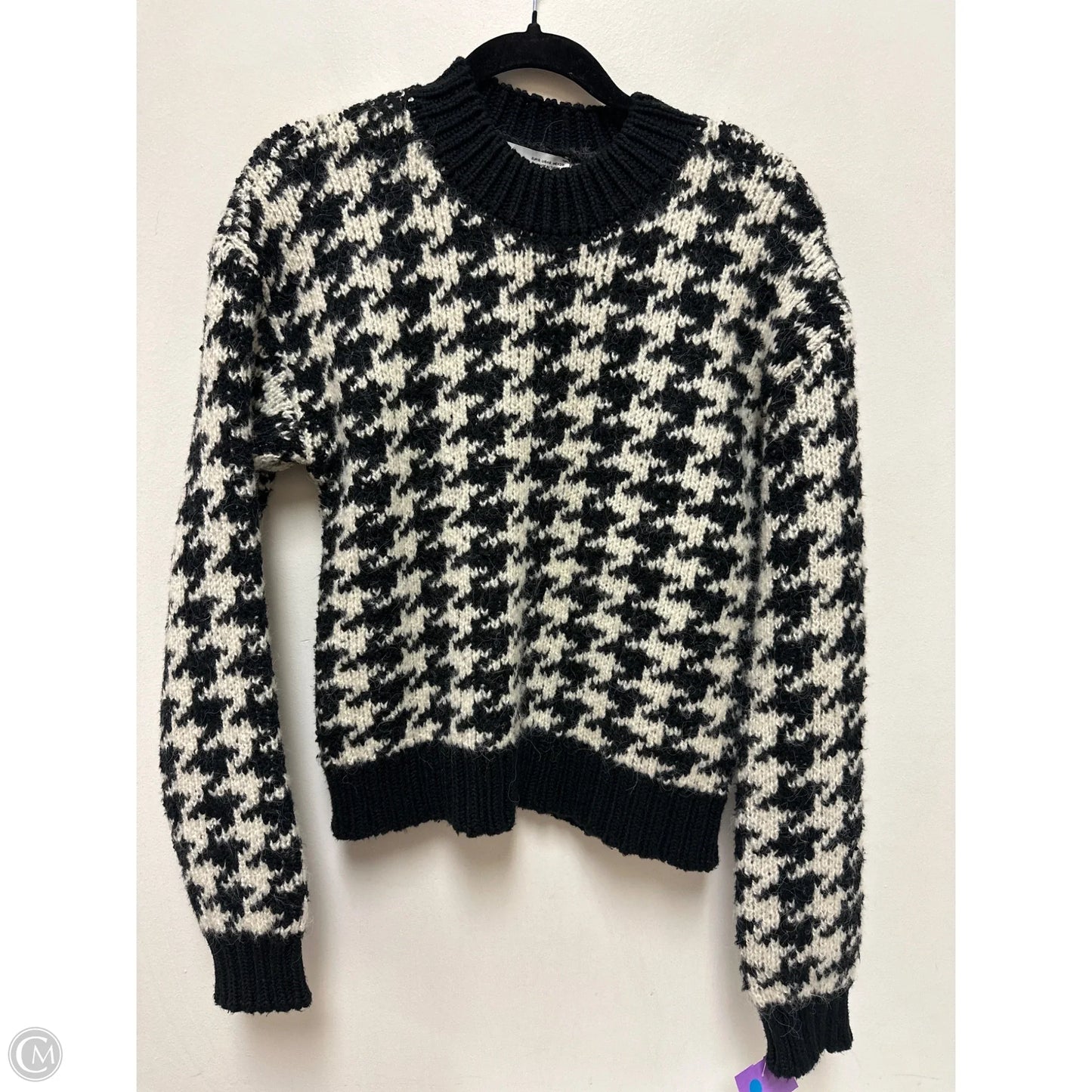 Sweater By Zara In Black & White, Size: S