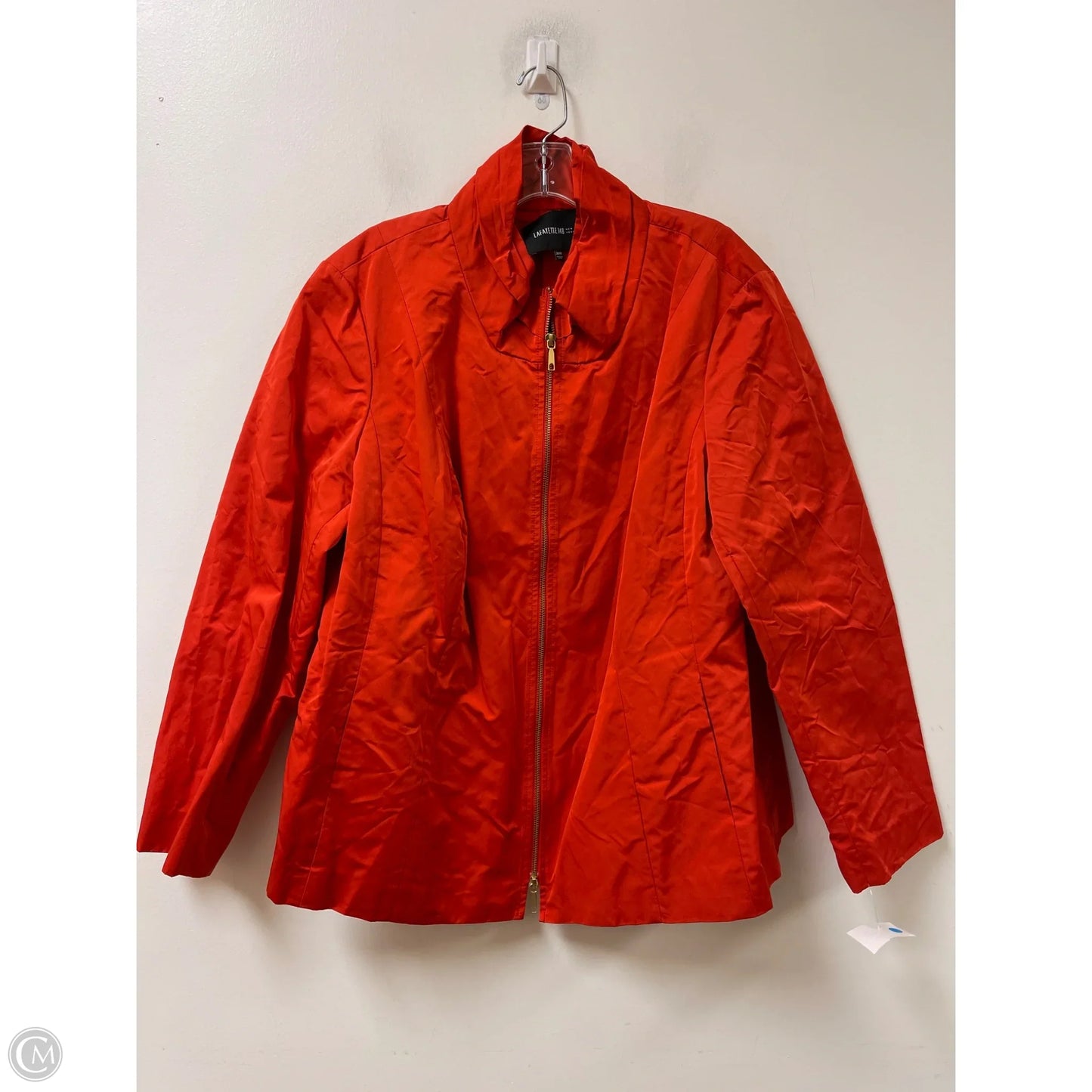 Jacket Designer By Lafayette 148 In Orange, Size: 2x