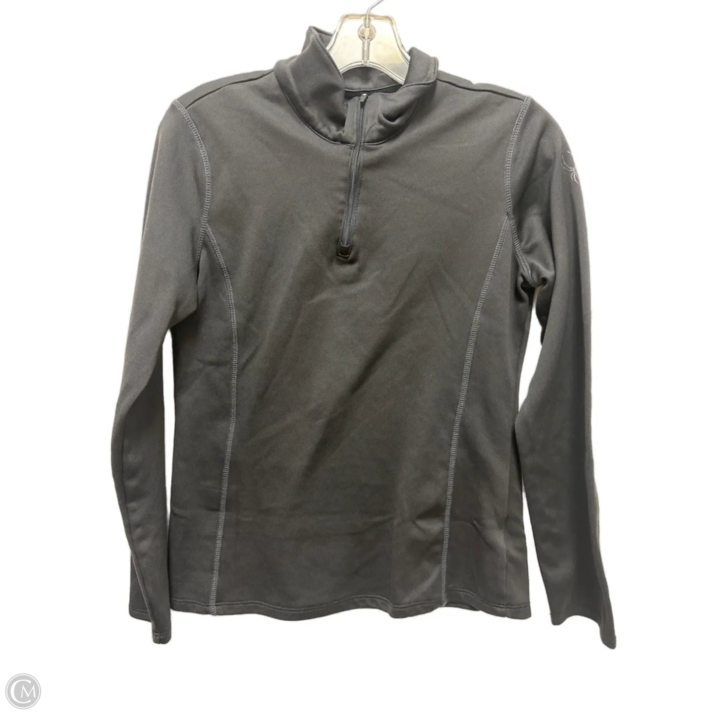 Athletic Sweatshirt Collar By Spyder In Grey, Size: S