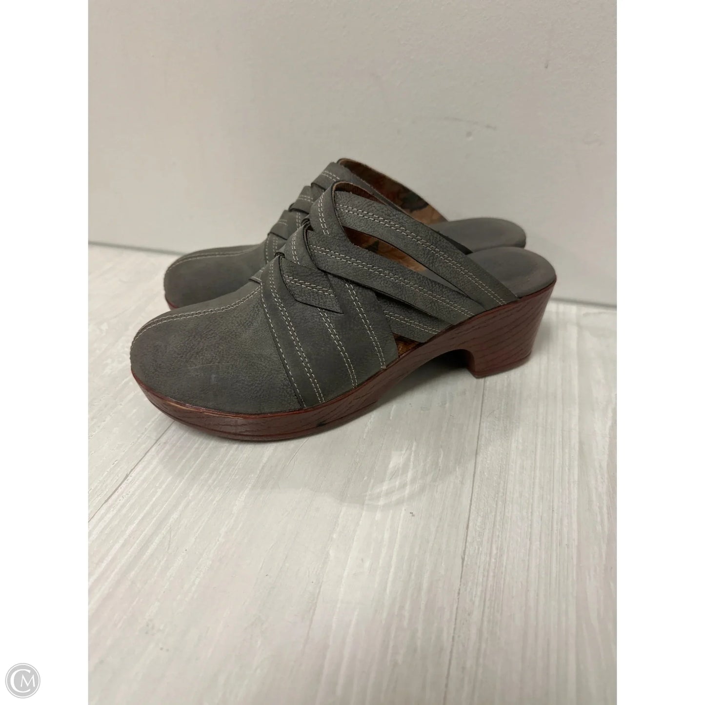Shoes Heels Block By Boc In Grey, Size: 8.5