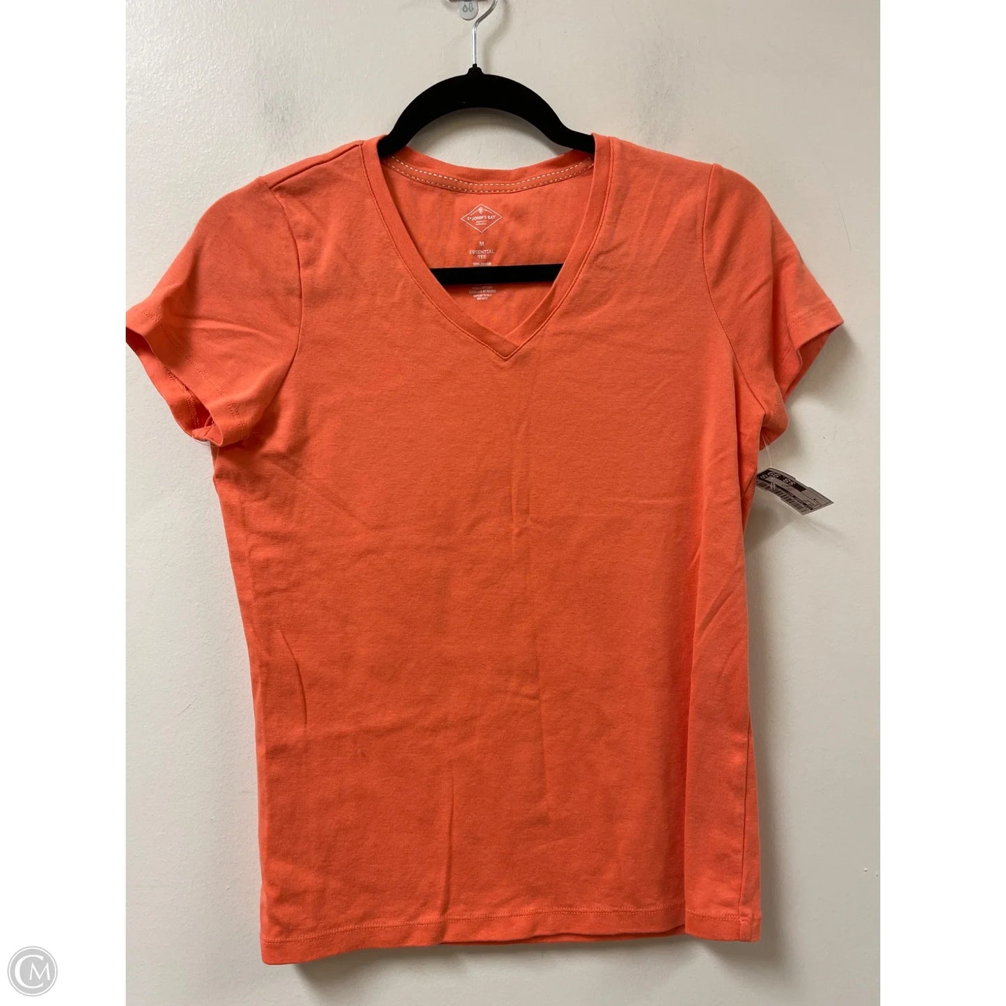 Top Short Sleeve By St Johns Bay In Orange, Size: M