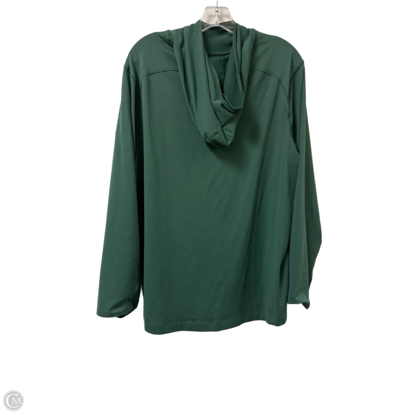 Athletic Top Long Sleeve Hoodie By All In Motion In Green, Size: L