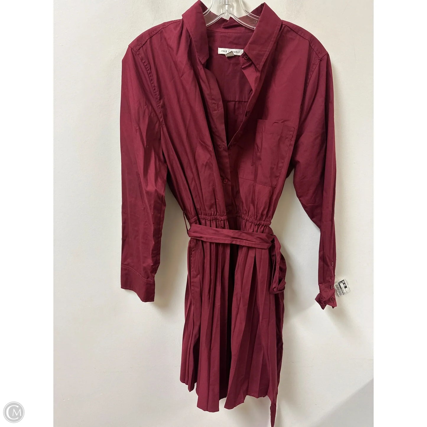 Dress Casual Midi By Free Assembly In Red, Size: L