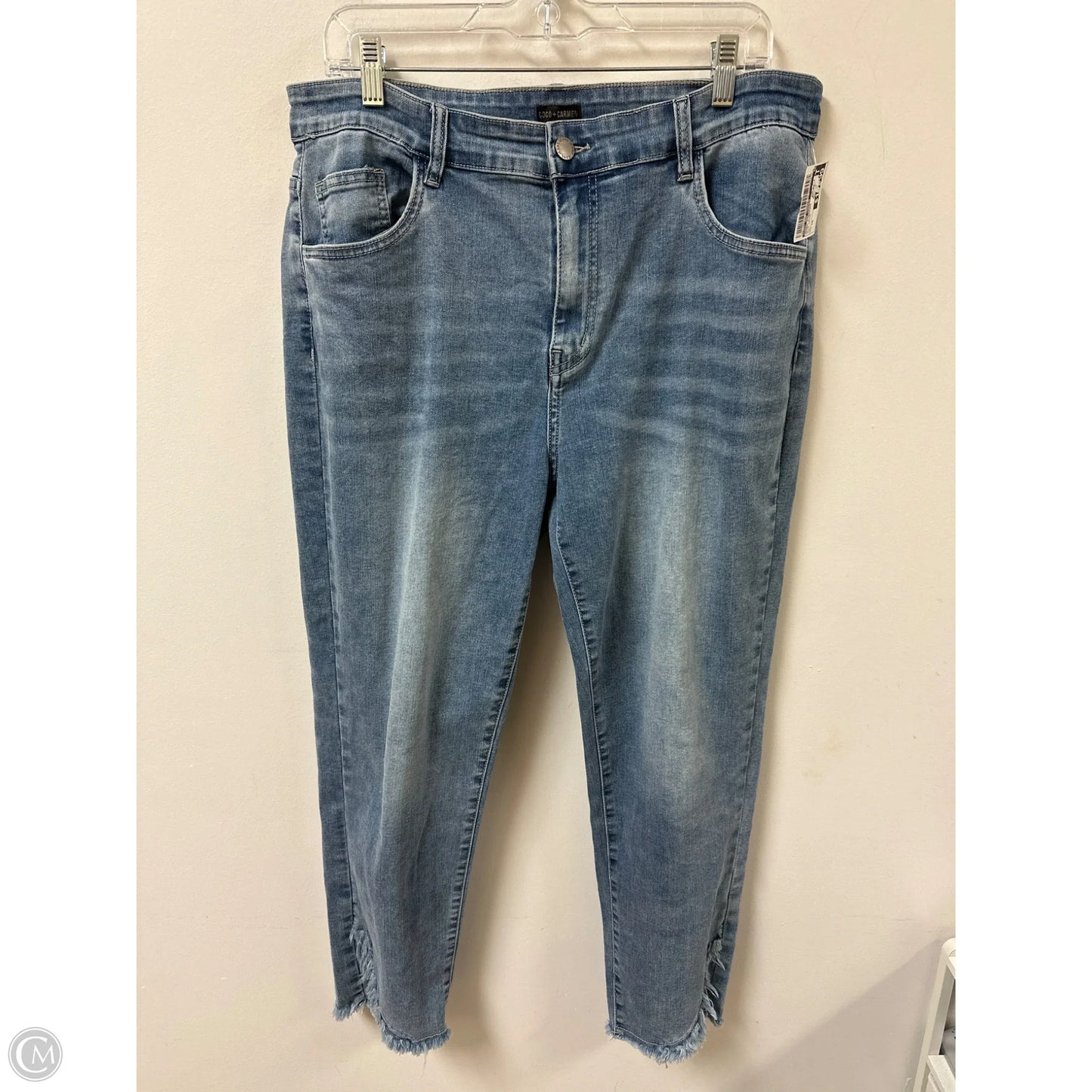 Jeans Straight By Coco And Carmen In Blue Denim, Size: 14