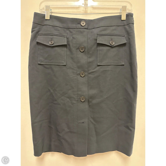 Skirt Midi By Ann Taylor In Navy, Size: 6