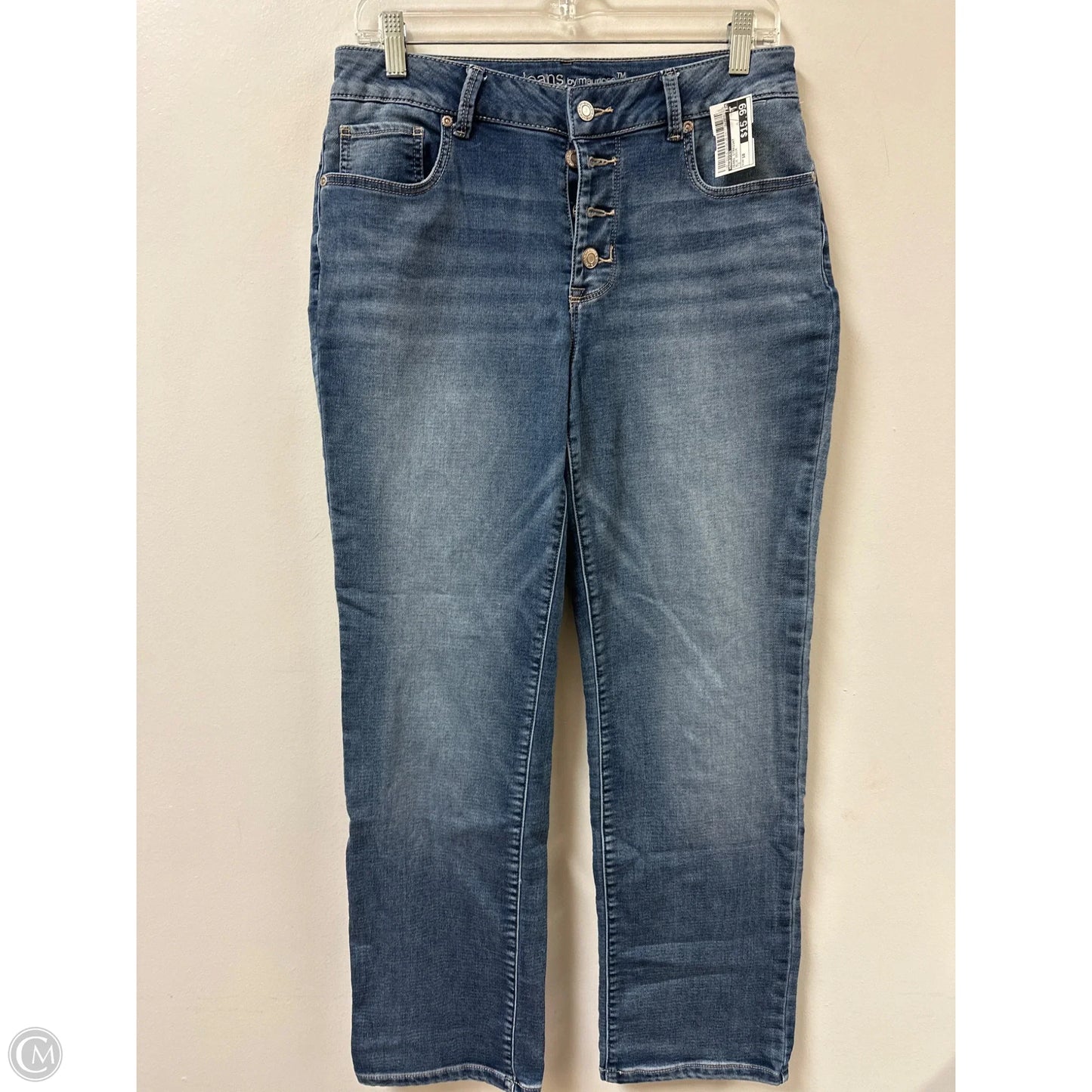 Jeans Straight By Maurices In Blue Denim, Size: 10