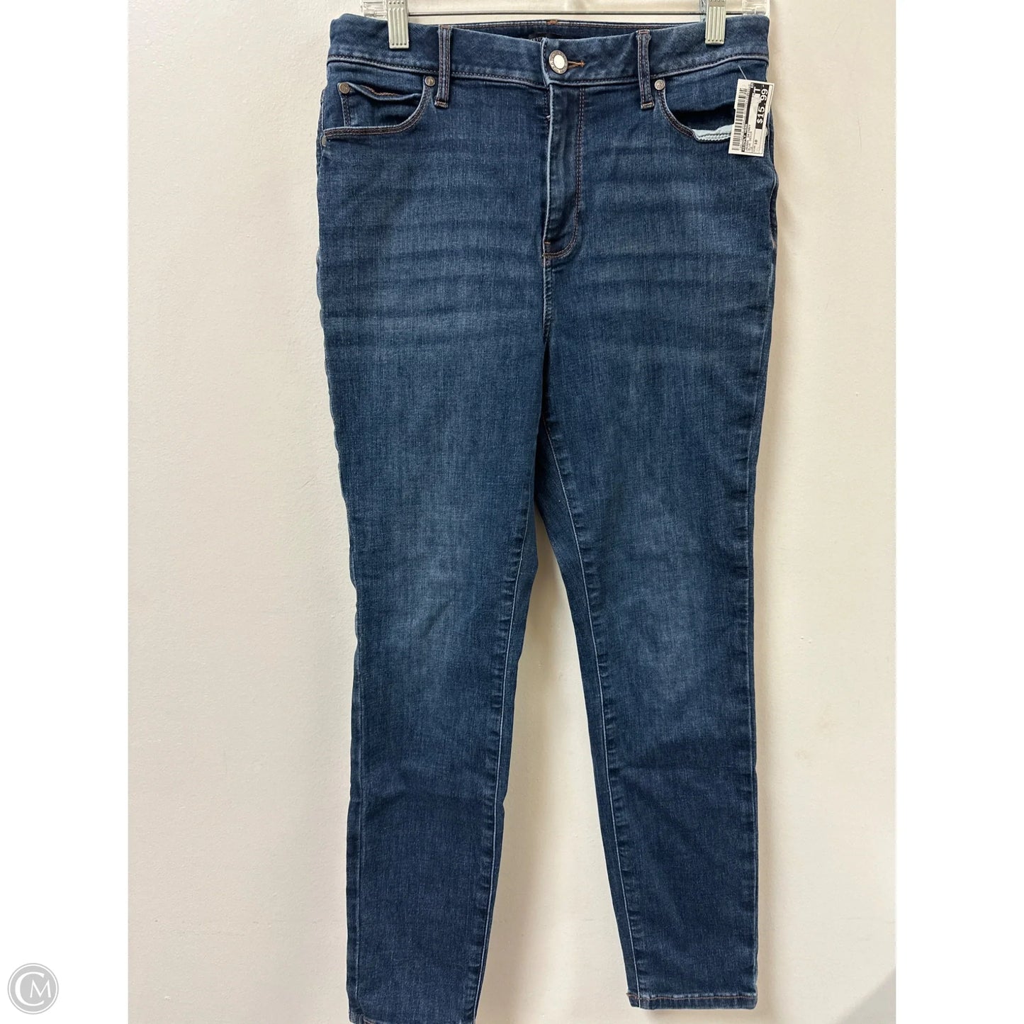 Jeans Skinny By Simply Vera In Blue Denim, Size: 10