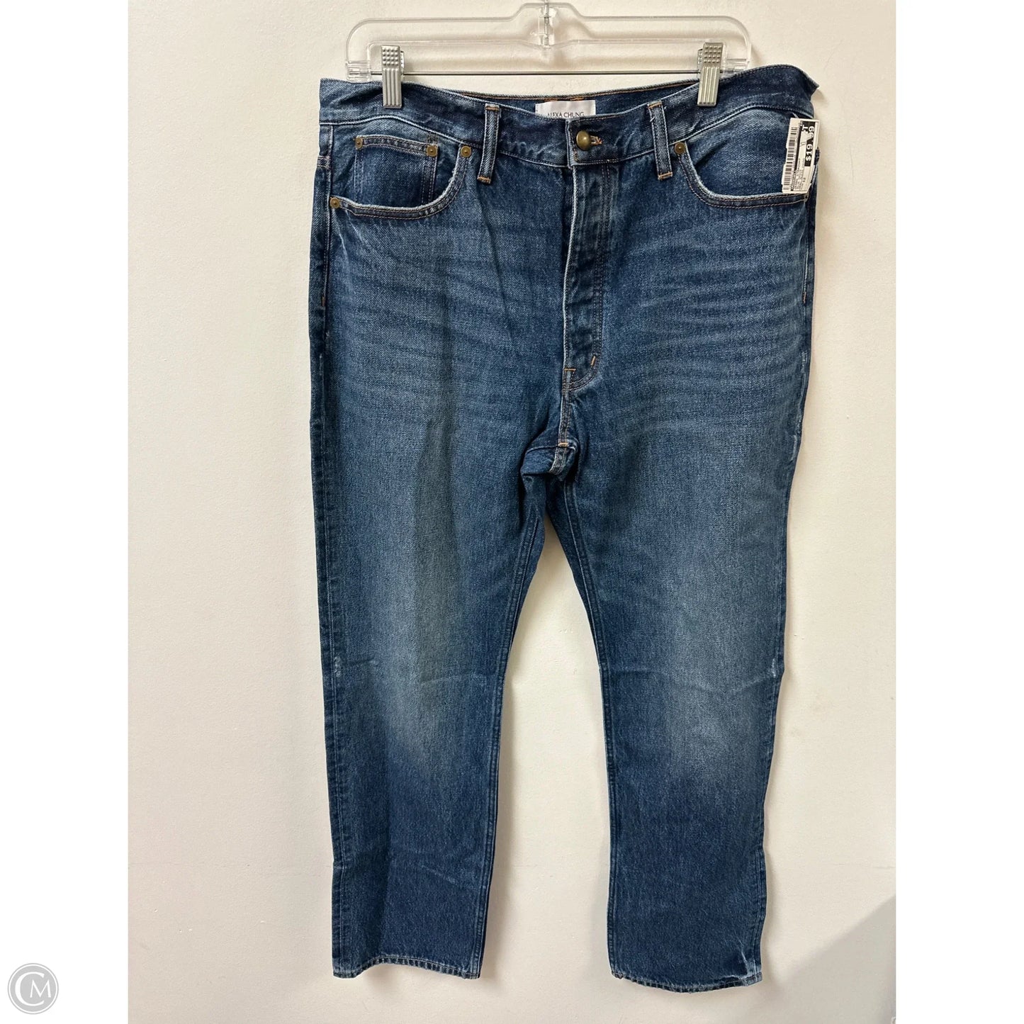Jeans Straight By Madewell In Blue Denim, Size: 12