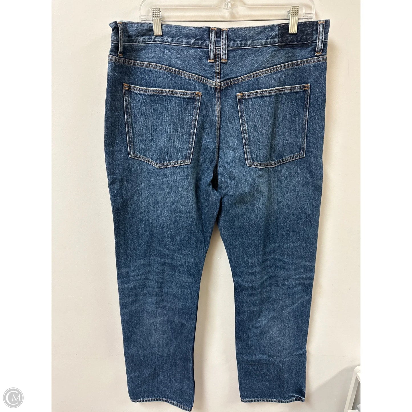 Jeans Straight By Madewell In Blue Denim, Size: 12