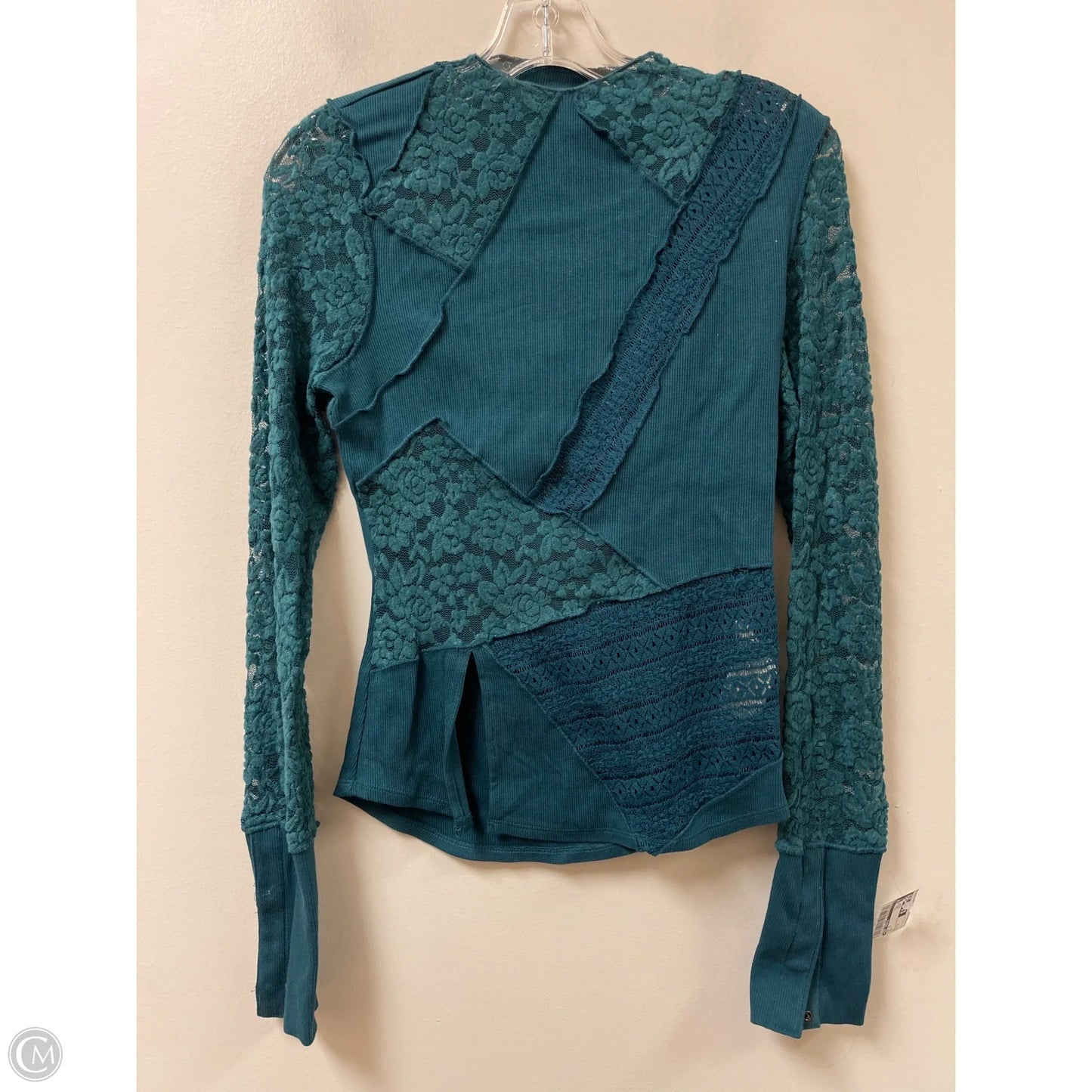 Top Long Sleeve By Free People In Teal, Size: S