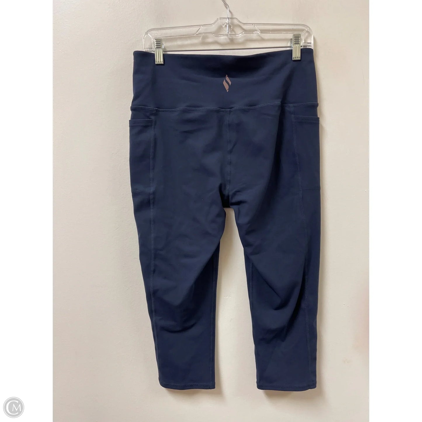 Athletic Leggings By Skechers In Navy, Size: 12