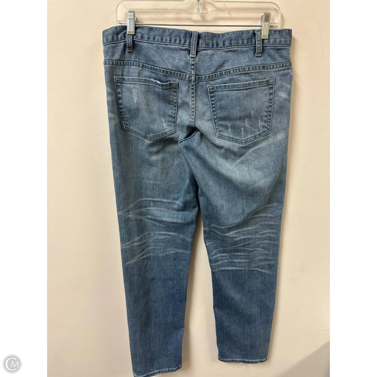 Jeans Straight By Free People In Blue Denim, Size: 4