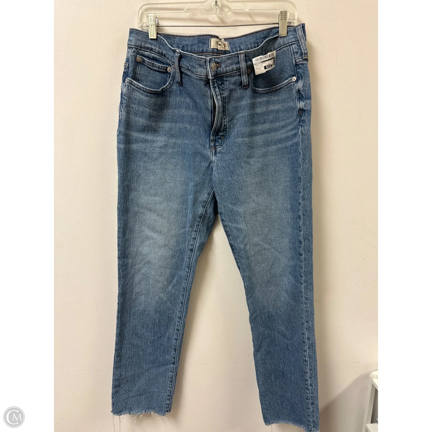 Jeans Straight By Madewell In Blue Denim, Size: 12