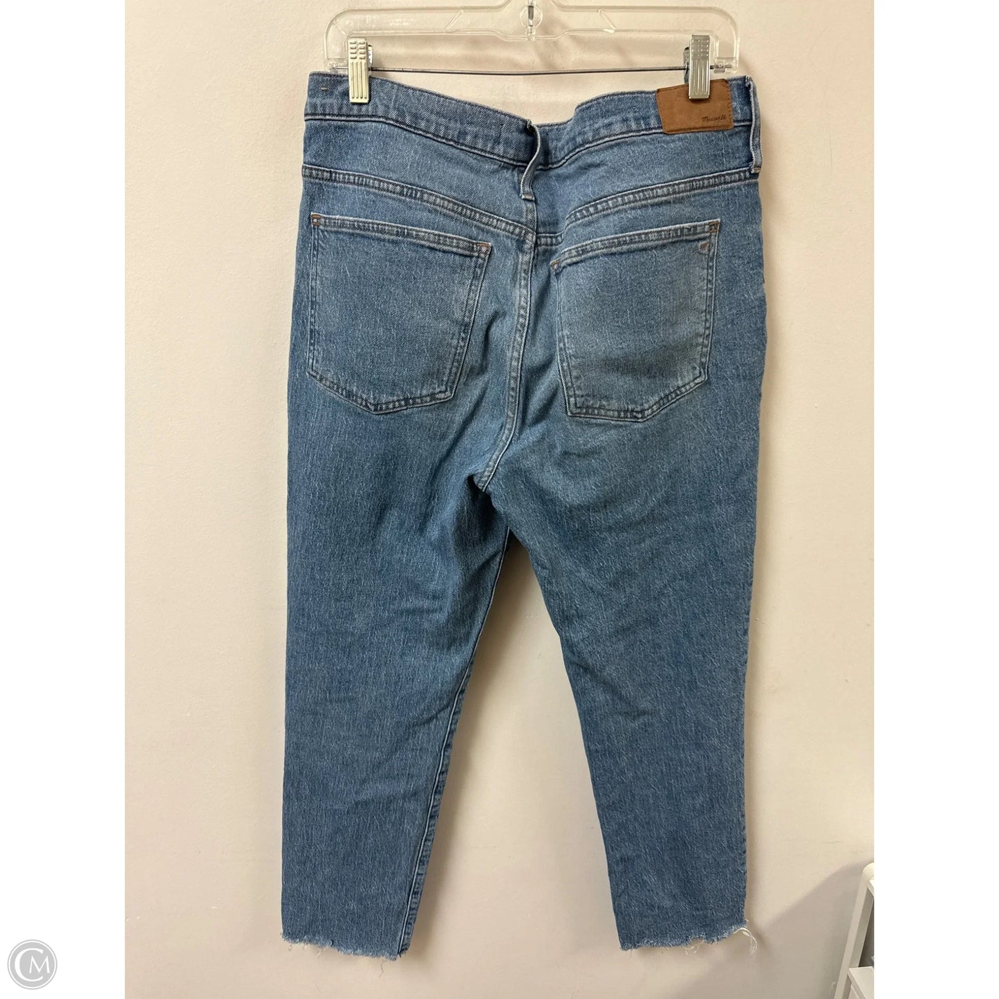 Jeans Straight By Madewell In Blue Denim, Size: 12
