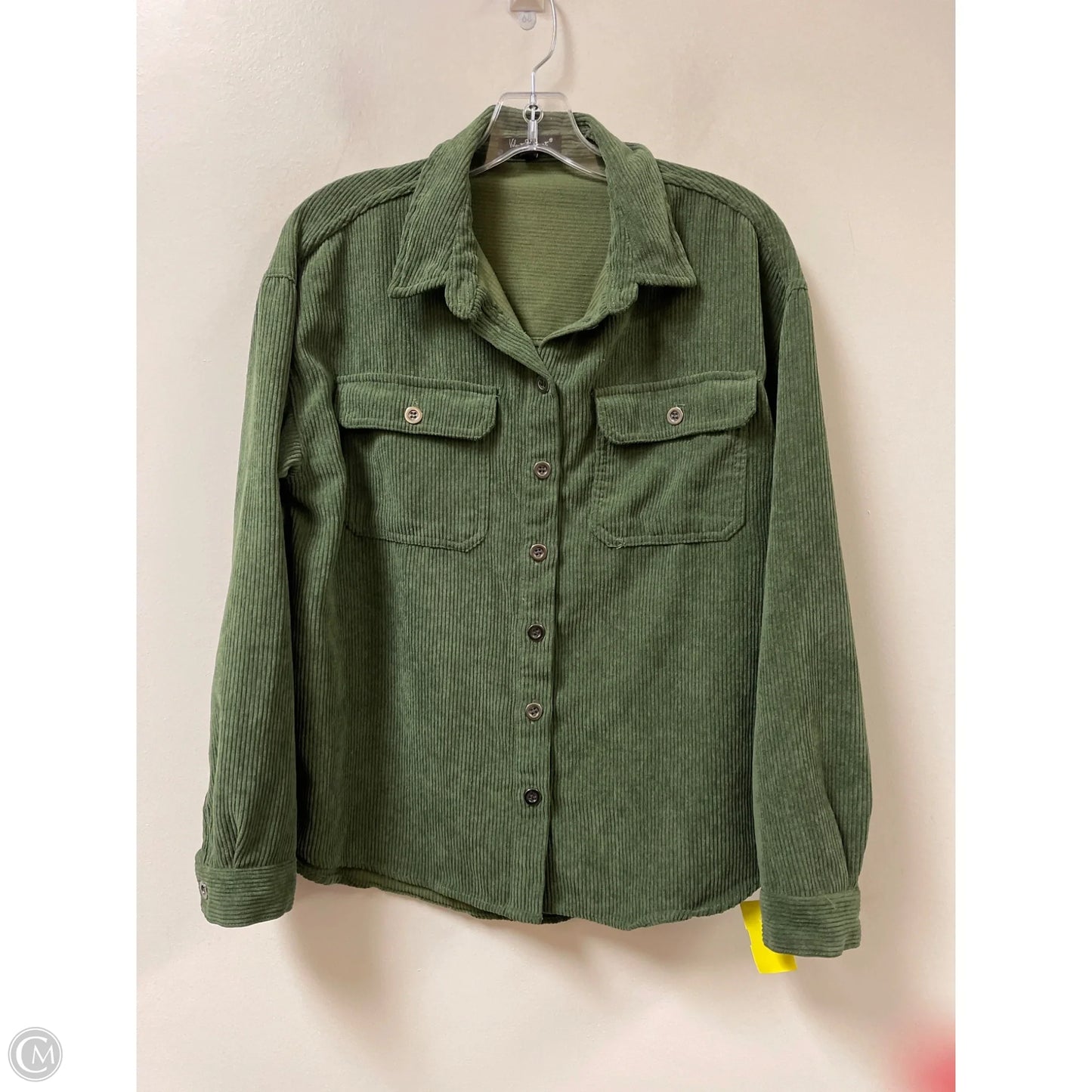 Blouse Long Sleeve By Velvet Heart In Green, Size: M