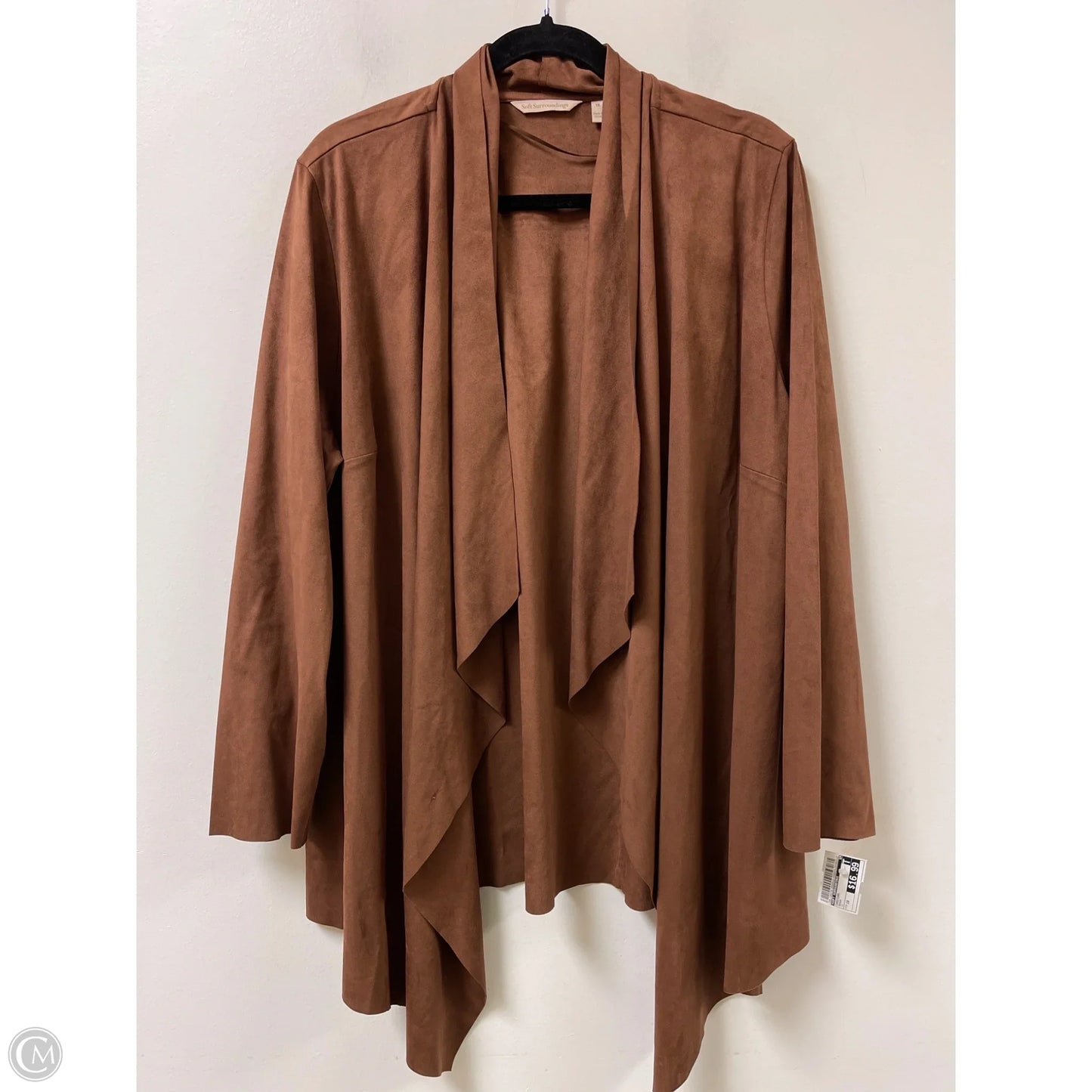 Cardigan By Soft Surroundings In Brown, Size: 1x