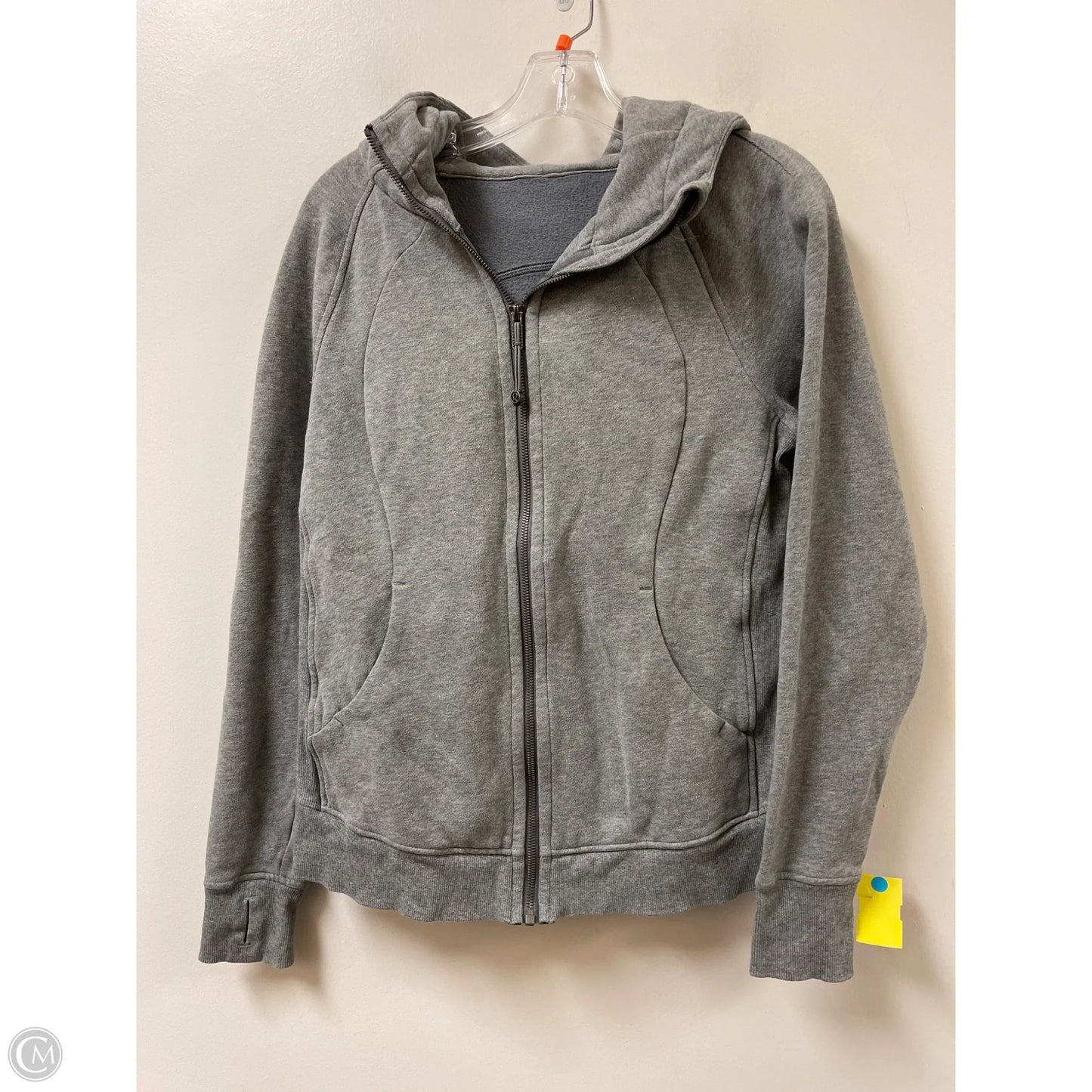 Athletic Jacket By Lululemon In Grey, Size: M