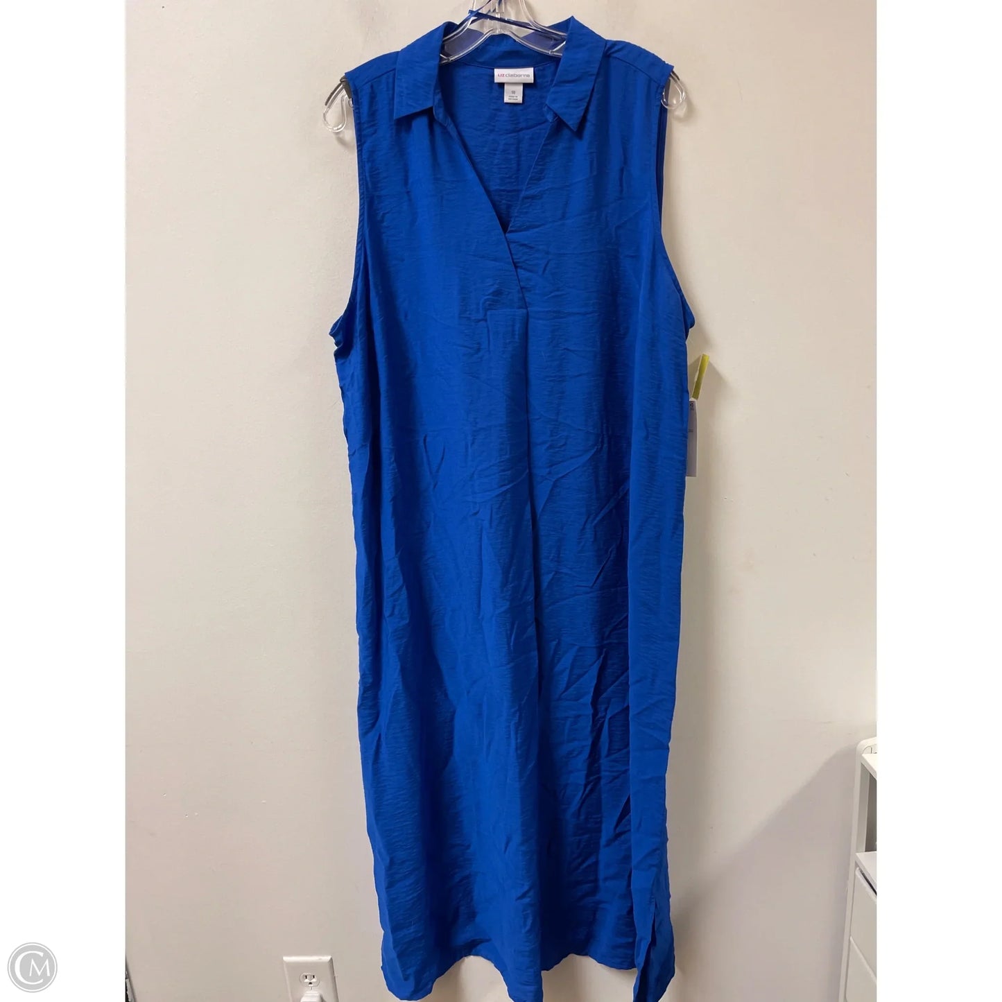 Dress Casual Maxi By Liz Claiborne In Blue, Size: 1x