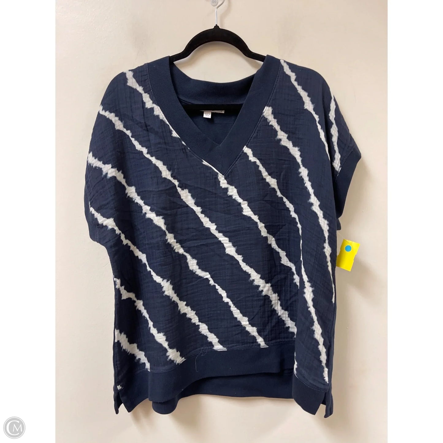 Top Short Sleeve By Chicos In Blue, Size: Xl